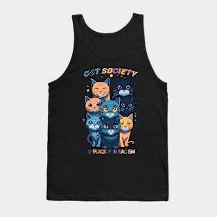 Colorful Cat Society: Embracing Diversity Tank Top